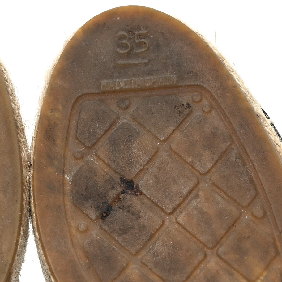 Chanel Lambskin CC Espadrilles 35 Black Image 7