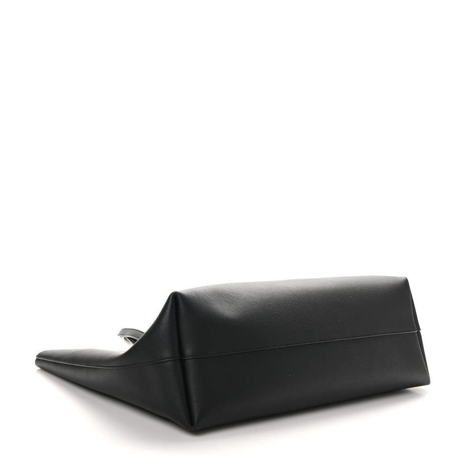 Saint Laurent Calfskin Large Shopping Tote Black Image 5