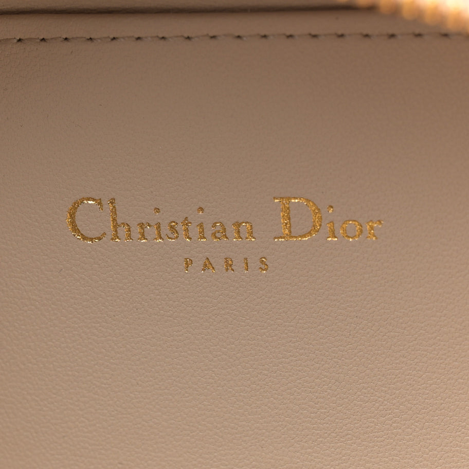 Christian Dior Calfskin CD Signature Oval Crossbody Camera Bag Caramel Beige Image 6