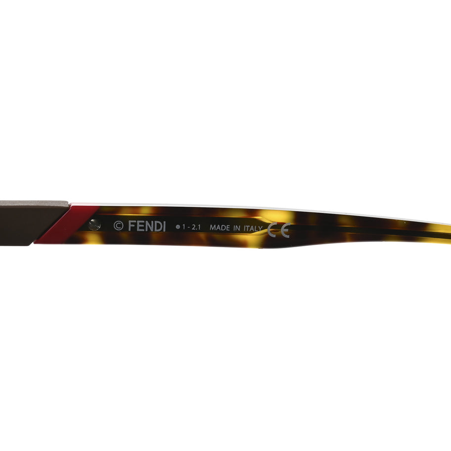 Fendi Acetate Aviator Diagonal Sunglasses FE40003U Havana Image 7