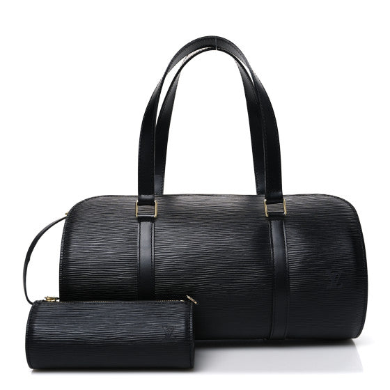  Louis Vuitton Epi Soufflot Black