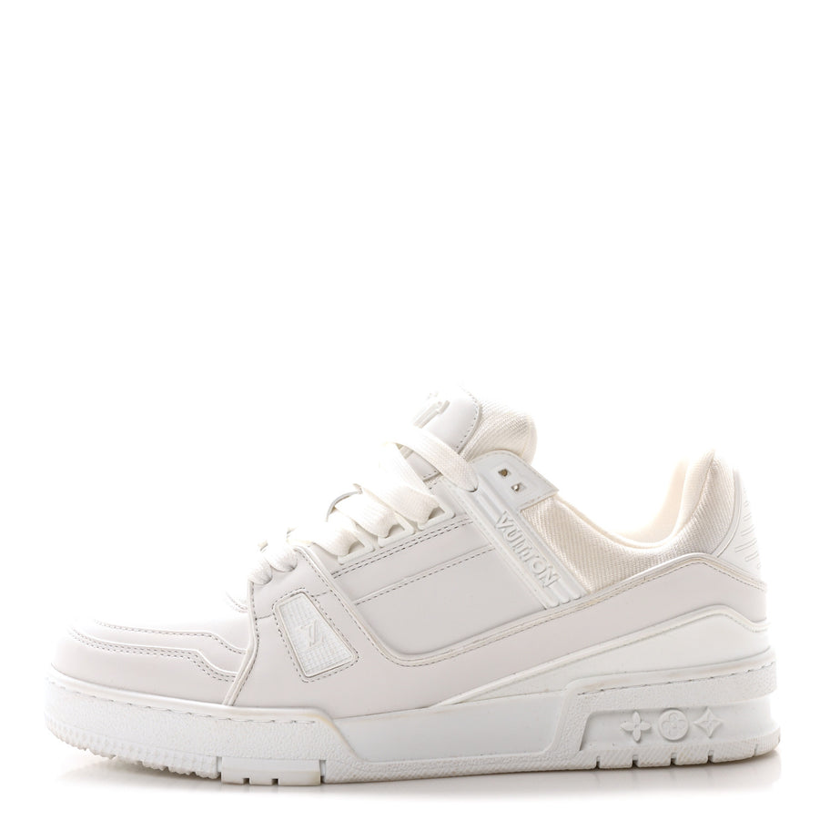 Louis Vuitton Calfskin Womens LV Trainer Sneakers White Image 1
