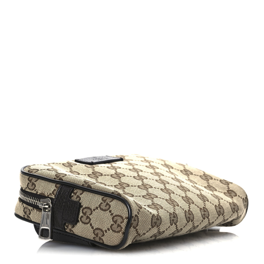 Gucci Monogram Belt Bag Dark Brown Image 4