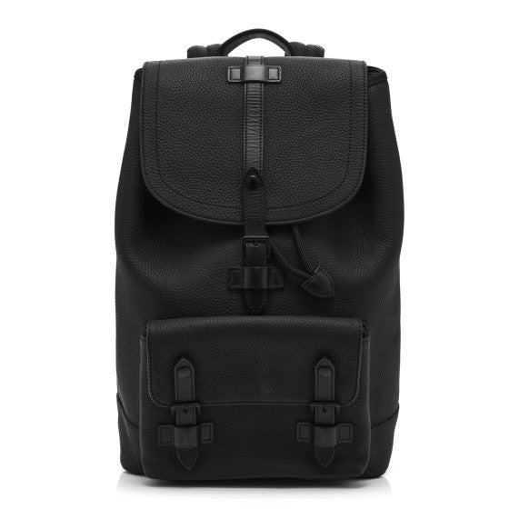 Louis Vuitton Taurillon Christopher Slim Backpack Black Image 1