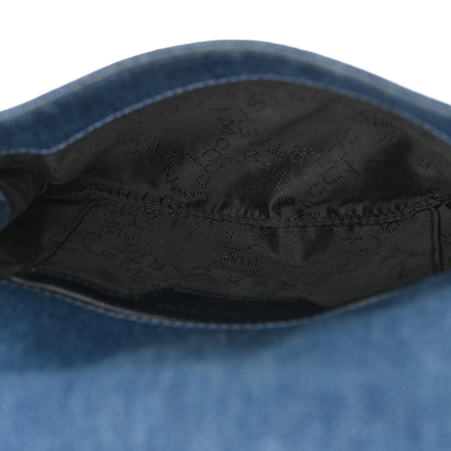 Stella McCartney Eco Denim Embroidered Falabella Crossbody Cerulean Image 5
