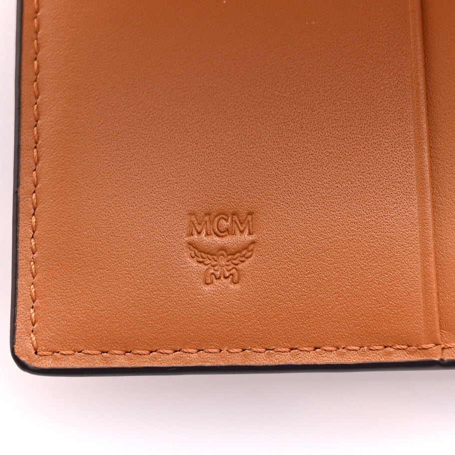 MCM MCM Visetos Original Mini Chain Wallet Cognac Image 5