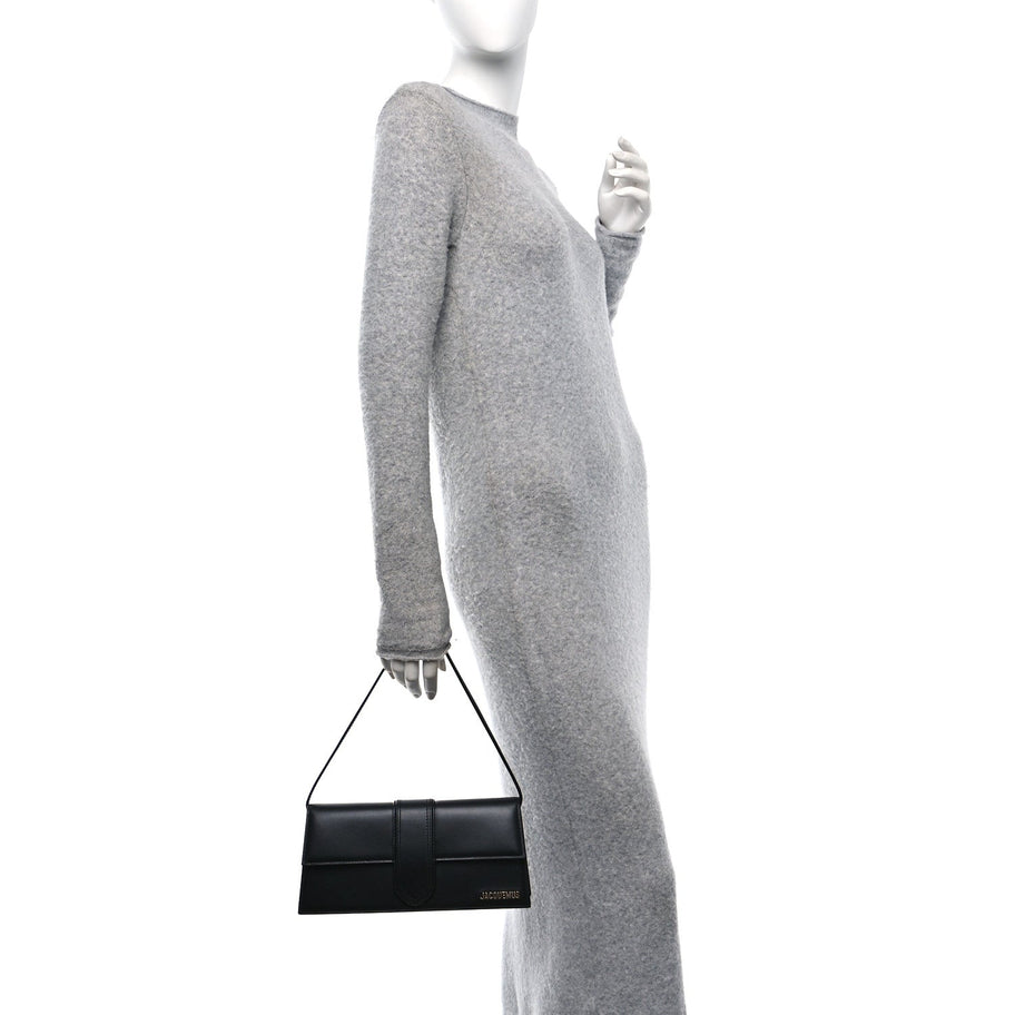 Jacquemus Smooth Calfskin Le Grand Bambino Long Black Image 2