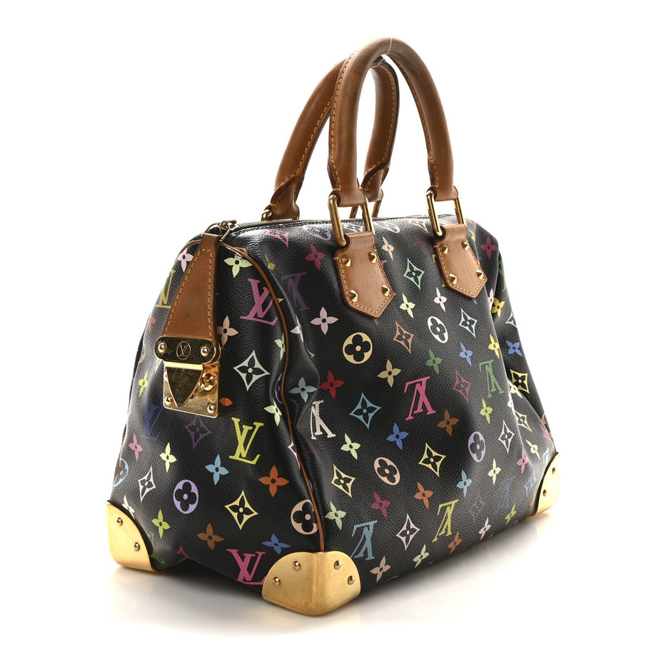Louis Vuitton Monogram Multicolor Speedy 30 Black Image 3