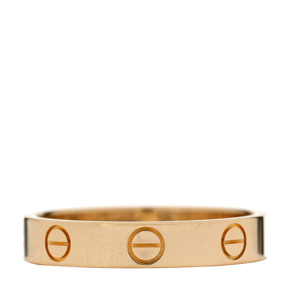Cartier 18K Yellow Gold 3.5mm LOVE Wedding Band Ring 55 7.25 Image 1