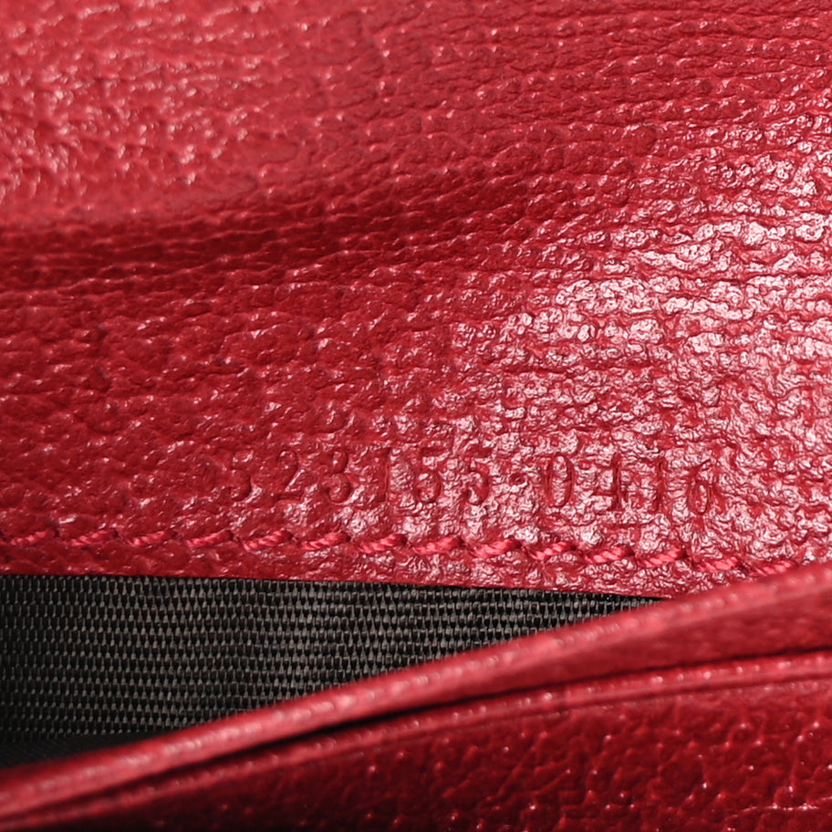 Gucci GG Supreme Monogram Flora Web Ophidia Card Case Red Image 7