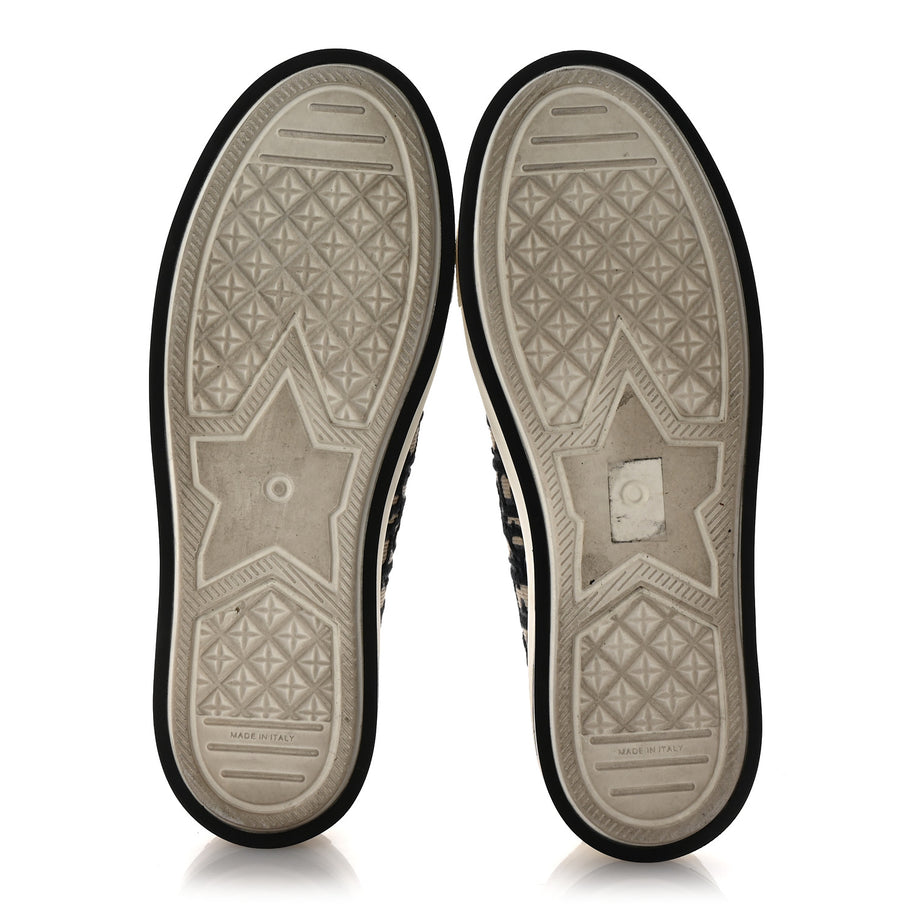 Christian Dior Canvas Oblique Walk'N'Dior Low Top Sneakers 41 Deep Blue Image 6