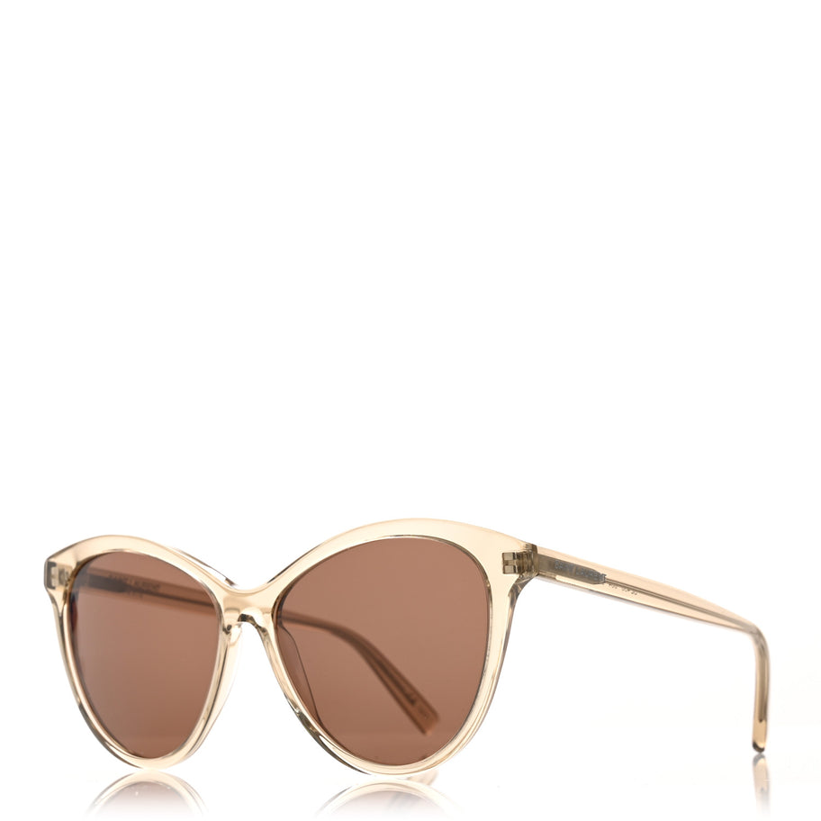 Saint Laurent Transparent Acetate SL 456 Sunglasses Beige Image 1