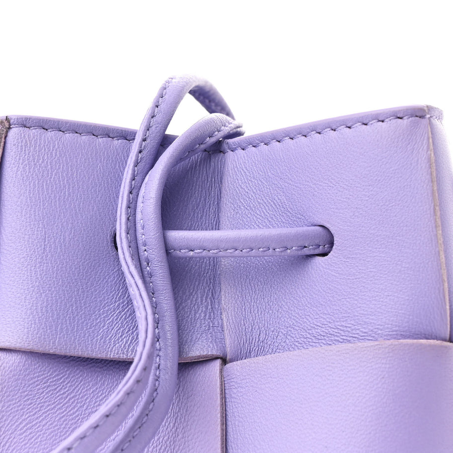 Bottega Veneta Nappa Maxi Intrecciato Mini Cassette Bucket Bag Wisteria Image 7