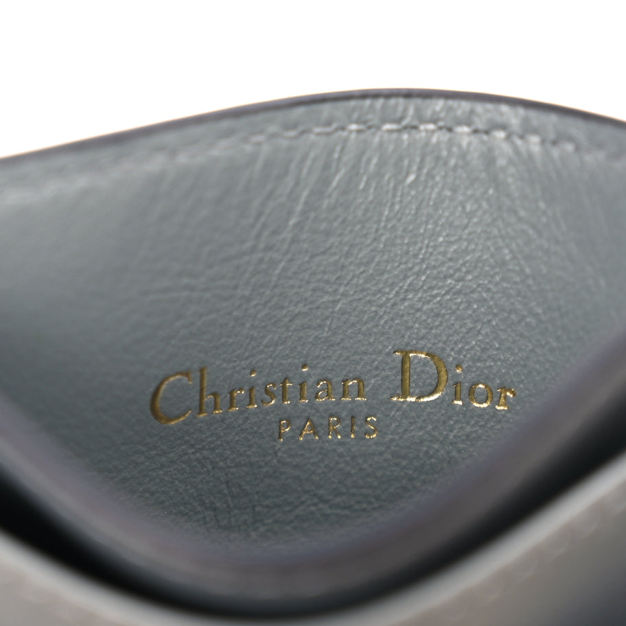 Christian Dior Oblique Calfskin 30 Montaigne Freesia Card Holder Grey Image 6