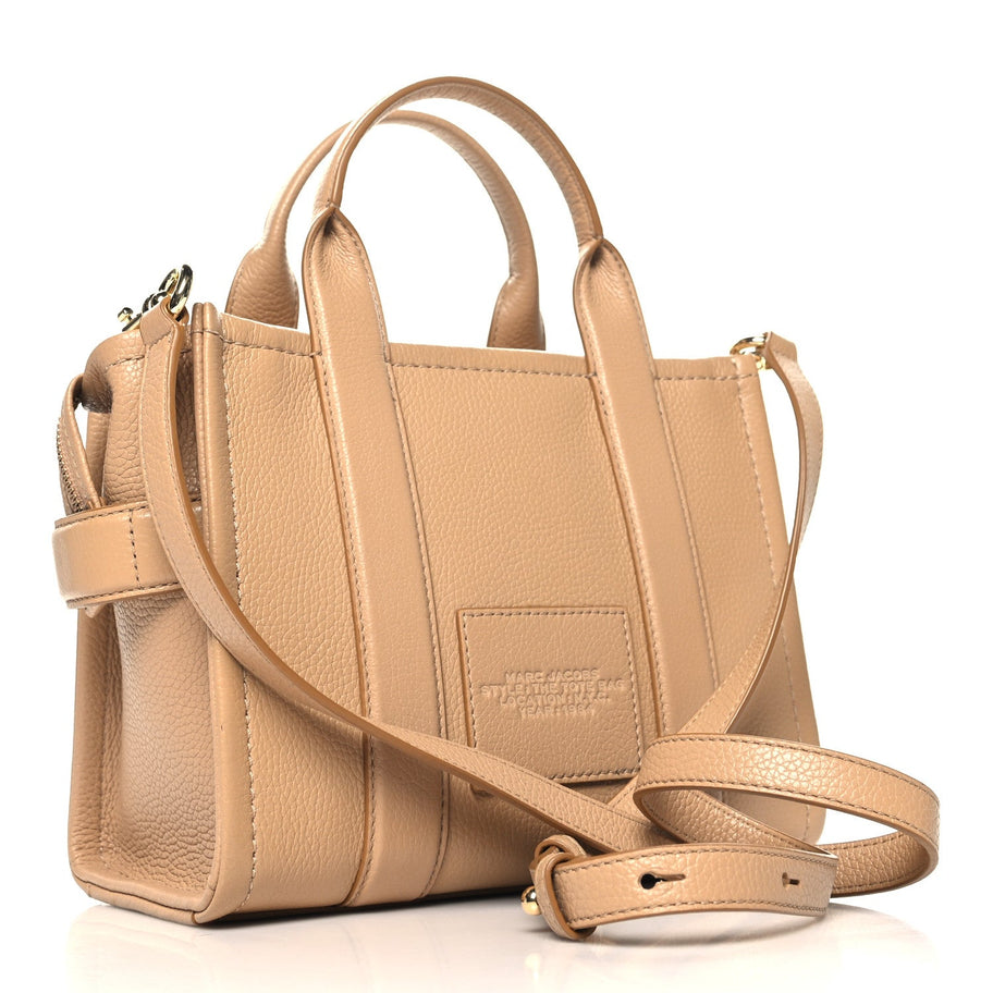 Marc Jacobs Grained Calfskin Small The Tote Camel Image 3