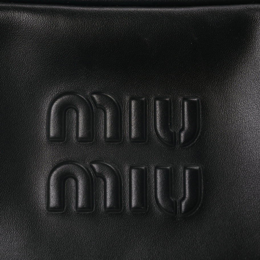 Miu Miu Soft Calf Large Softy Beau Top Handle Bag Black Image 6