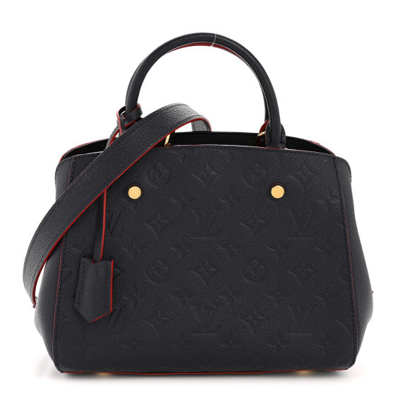  Louis Vuitton Empreinte Montaigne BB Marine Rouge