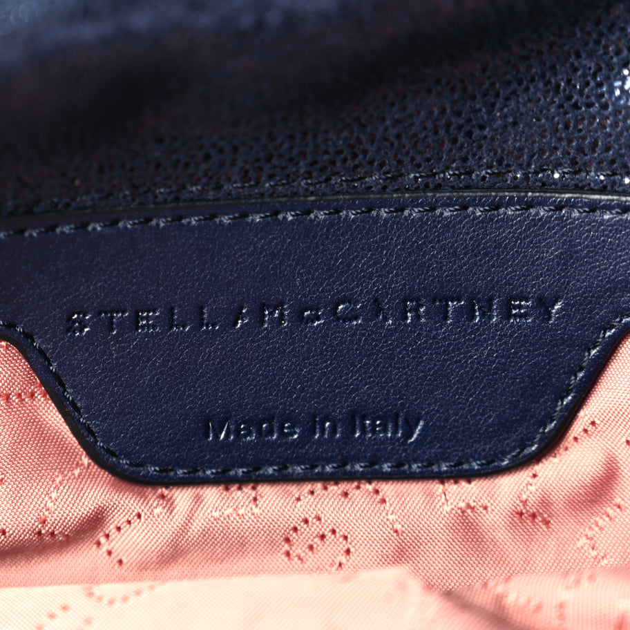 Stella McCartney Shaggy Deer Falabella Crossbody Bag Lapis Navy Image 5