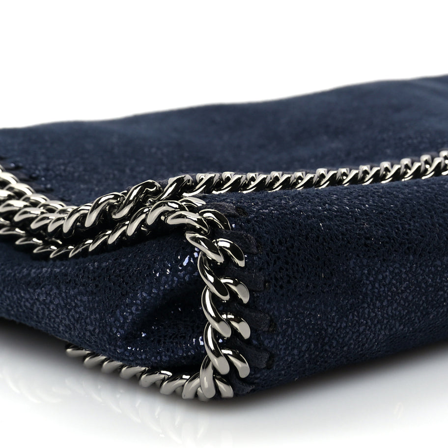 Stella McCartney Shaggy Deer Falabella Crossbody Bag Lapis Navy Image 7