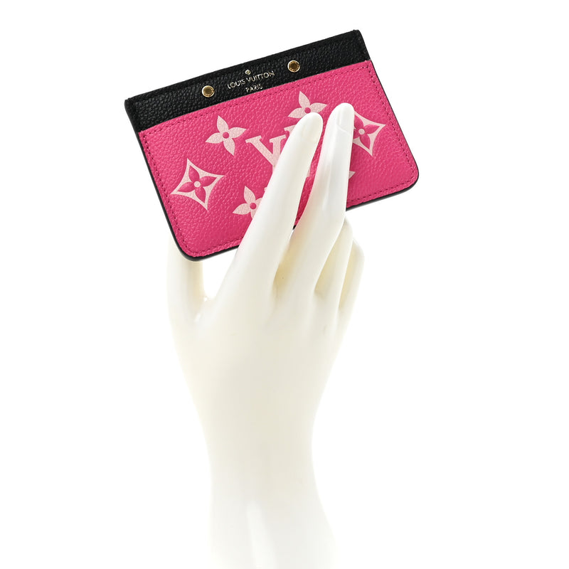  Louis Vuitton Empreinte Spring In The City Card Holder Black White Pink