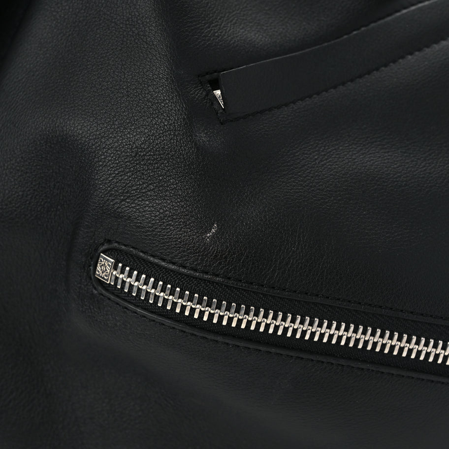 Loewe Calfskin Medium Hammock Shoulder Bag Black Image 11