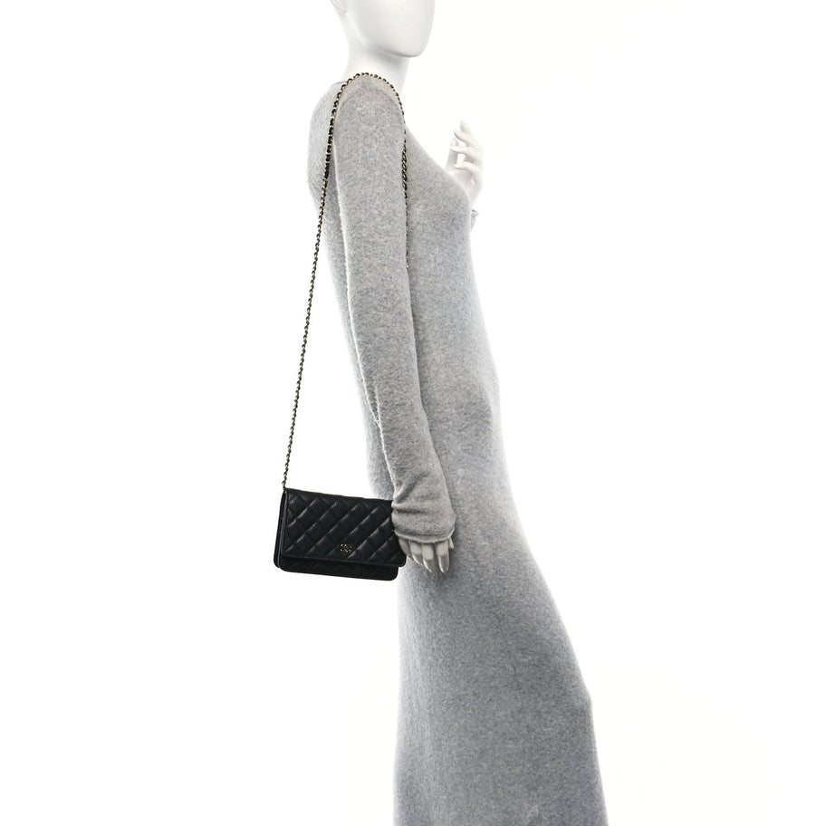 Chanel Caviar Quilted Wallet On Chain WOC Black Image 2