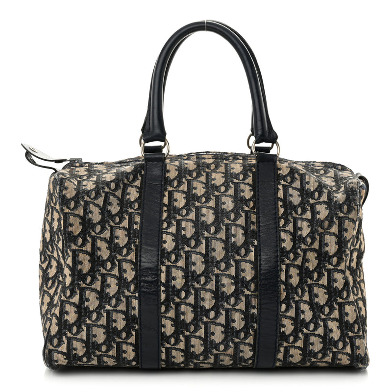  Christian Dior Monogram Boston Navy Blue