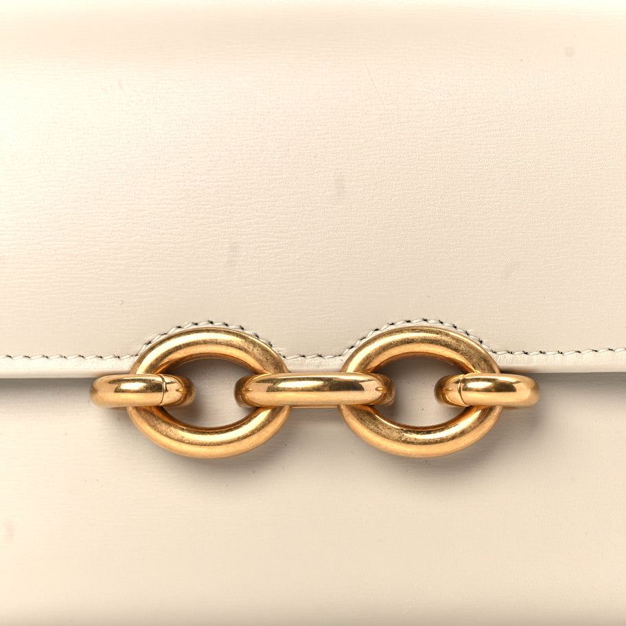 Saint Laurent Smooth Calfskin Le Maillon Chain Wallet Crema Soft Image 6