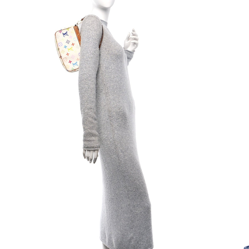  Louis Vuitton Monogram Pochette Accessories White