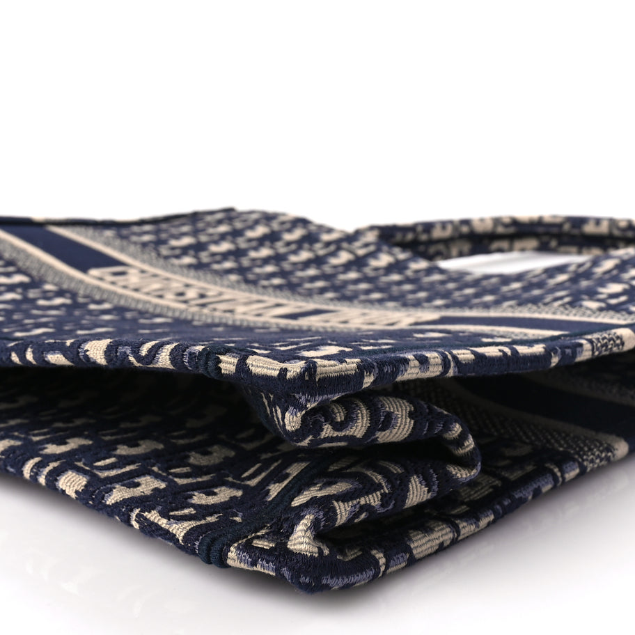 Christian Dior Oblique Large Book Tote  Blue Multicolor Image 8