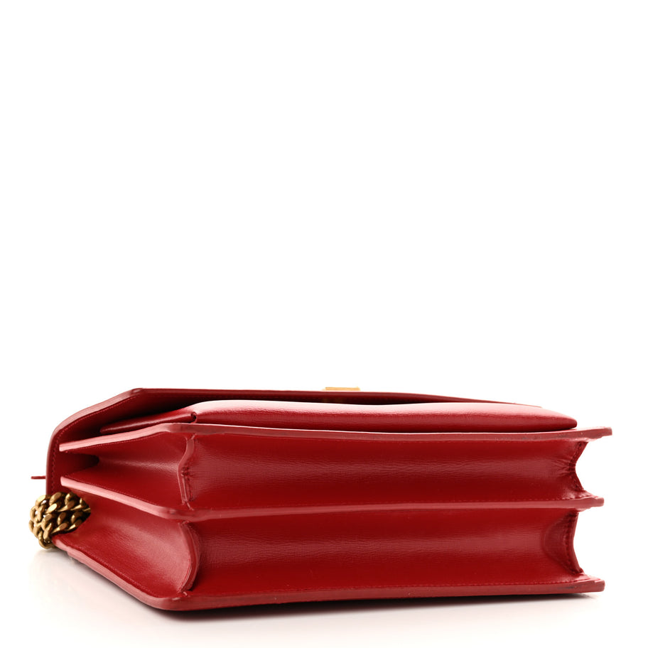 Saint Laurent Calfskin Medium Monogram Sunset Rouge Eros Image 4