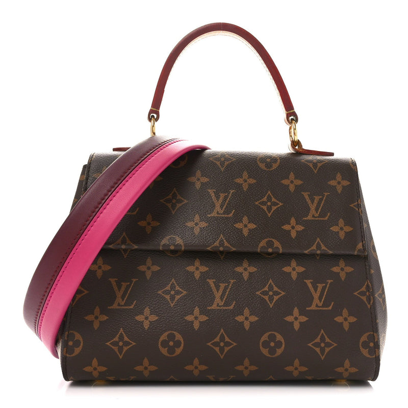  Louis Vuitton Monogram Cluny BB Bordeaux Fuchsia
