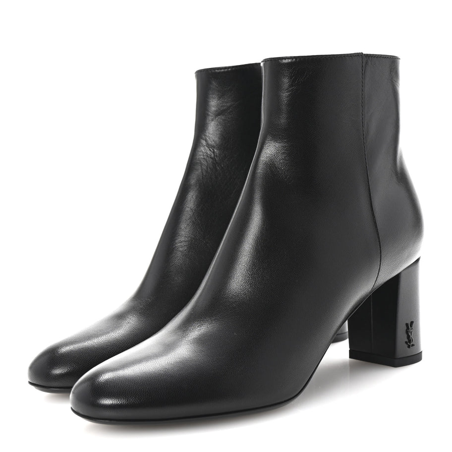 Saint Laurent Nappa Vendome Loulou Ankle Zip Boot 36.5 Black Image 4