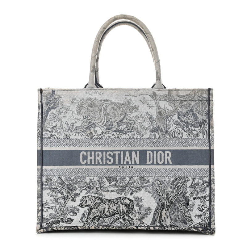  Christian Dior Gradient Canvas Embroidered Large Dioriviera Toile De Jouy Book Tote Blue
