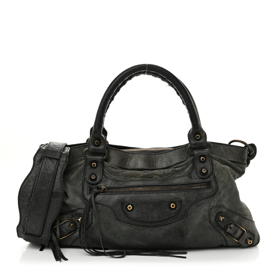 Balenciaga Agneau Classic Hardware First Anthracite Image 1