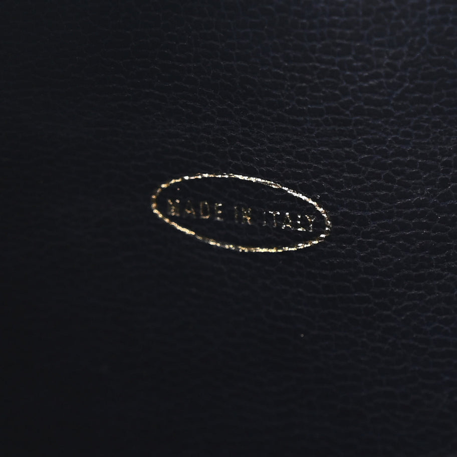 Chanel Lambskin CC Tote Navy Image 7