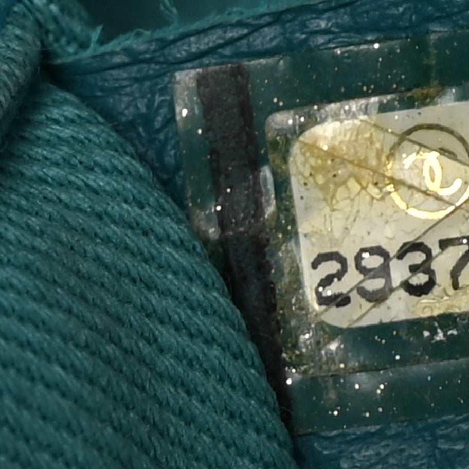 Chanel Mixed Fibers Striped Small Deauville Tote Blue Image 6