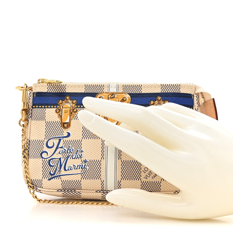  Louis Vuitton Damier Azur Summer Trunks Forte Dei Marmi Mini Pochette Accessories