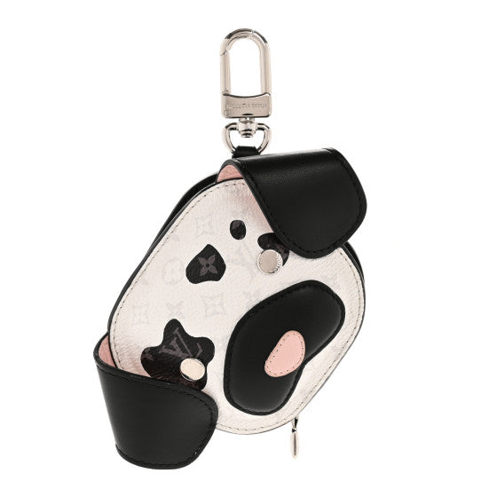  Louis Vuitton Monogram Dog Bag Bag Charm Key Holder Black