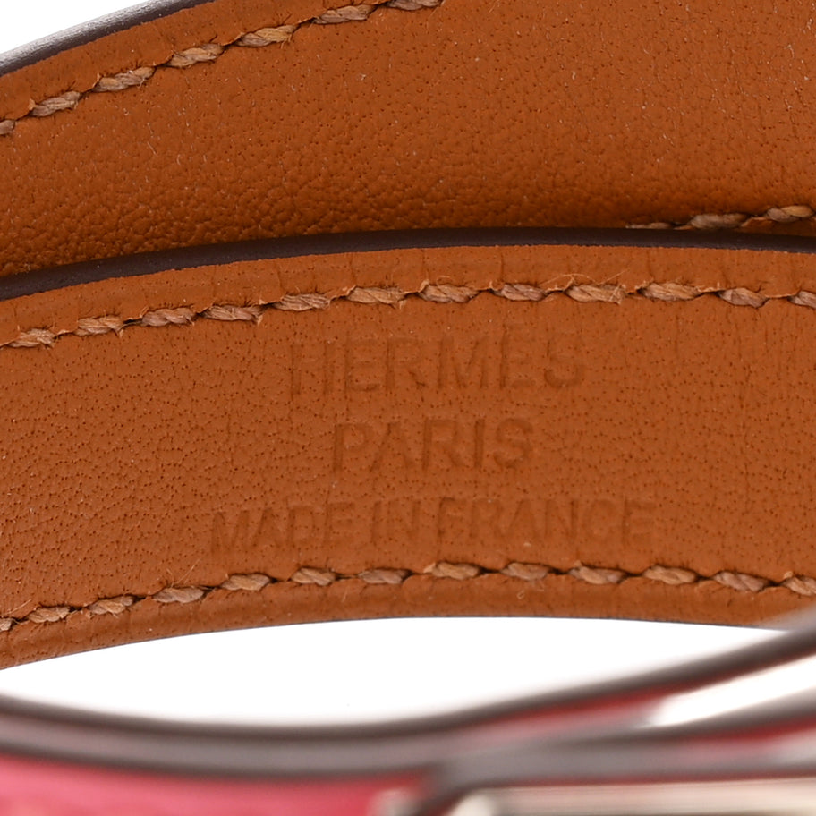 Hermes Swift Kelly Double Tour Bracelet T2  Rose Azalee Image 4