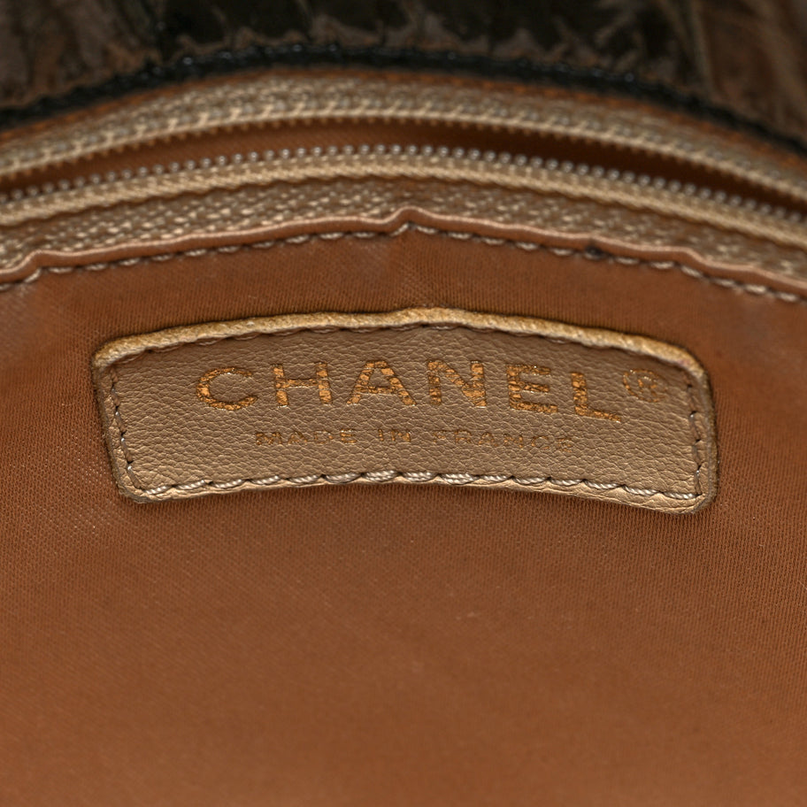 Chanel Vinyl Medium Rock and Chain Flap Black Image 6