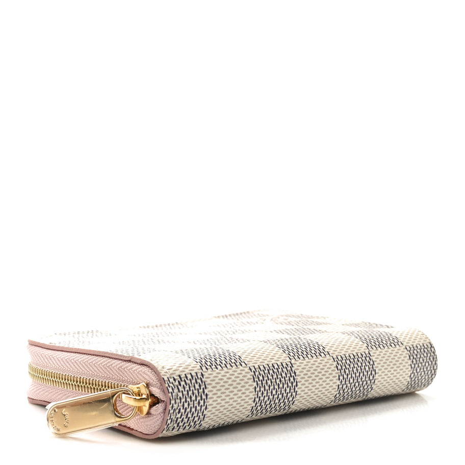 Louis Vuitton Damier Azur Zippy Coin Purse Rose Ballerine Image 4