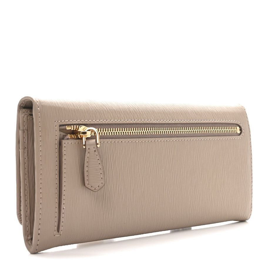 Prada Vitello Move Continental Flap Travel Wallet Cammeo Image 2