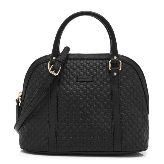  Gucci Microguccissima Medium Dome Bag Black