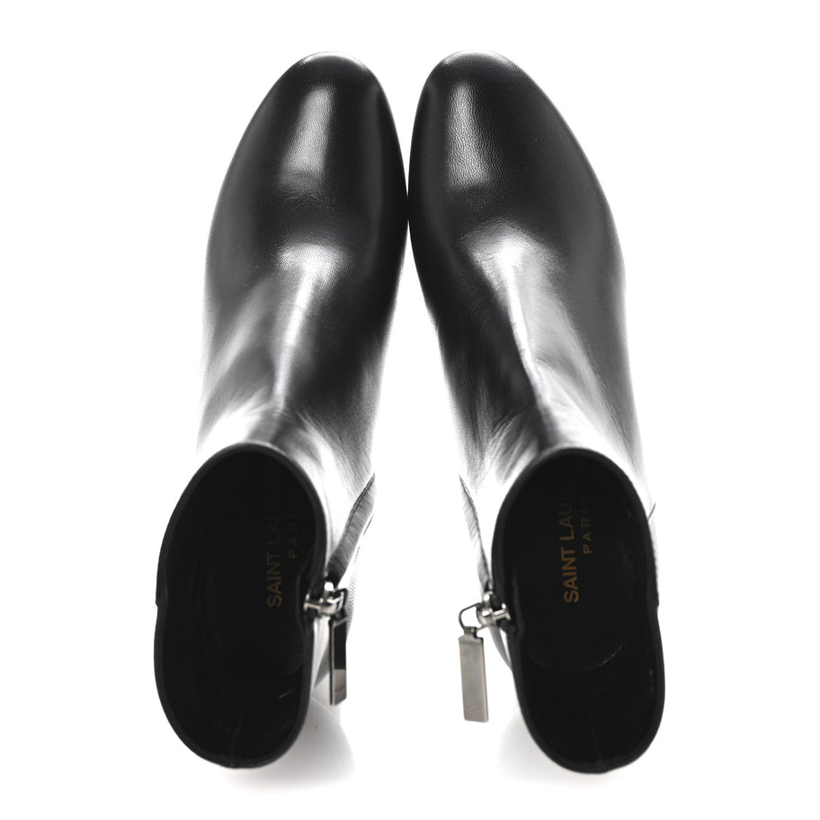 Saint Laurent Nappa Vendome Loulou Ankle Zip Boot 36.5 Black Image 2