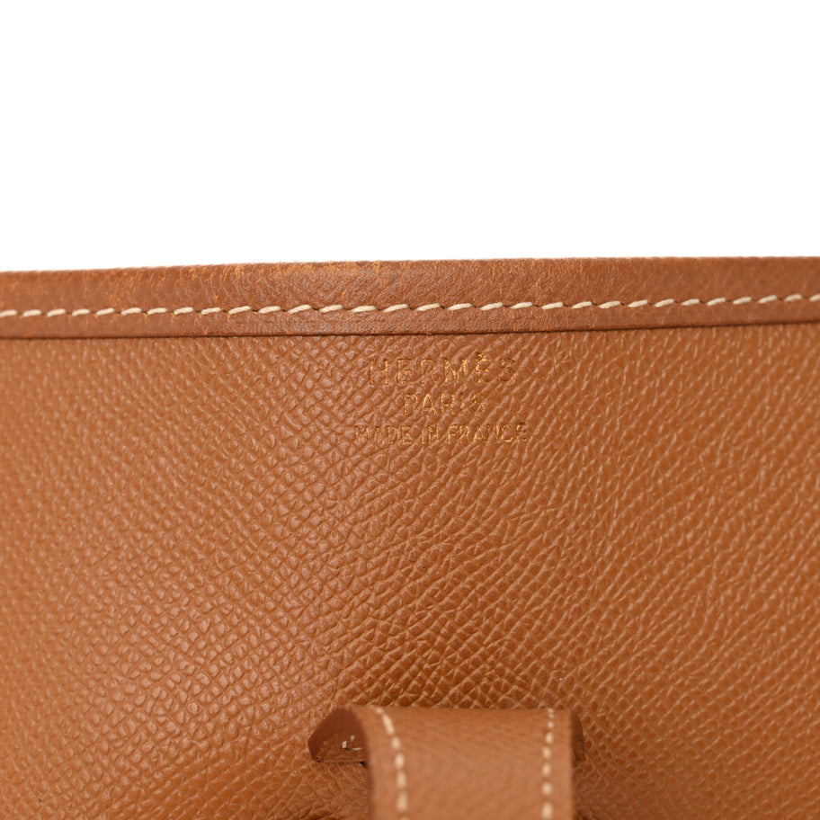 Hermes Courchevel Evelyne GM Gold Image 6