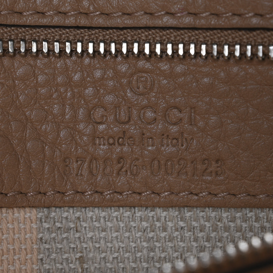 Gucci Cellarius Calfskin Medium Bamboo Daily Flap Shoulder Bag Camelia Image 6