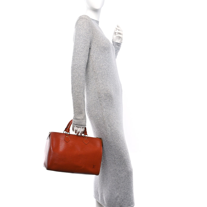  Louis Vuitton Epi Speedy 30 Kenyan Kenyan Fawn