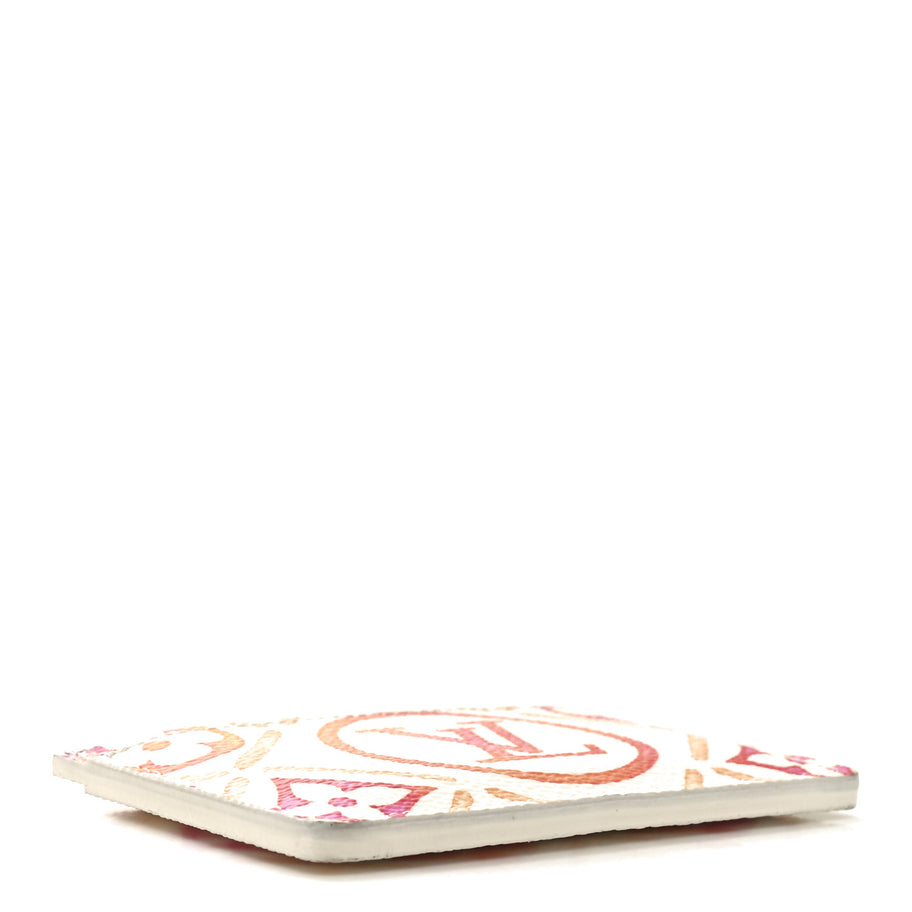 Louis Vuitton Monogram Tiles By The Pool Card Holder Coral Image 4
