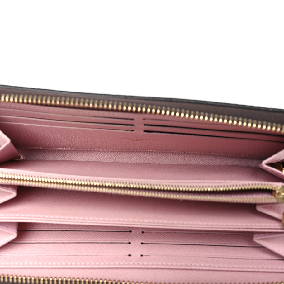 Louis Vuitton Damier Ebene Zippy Wallet Rose Ballerine Image 5